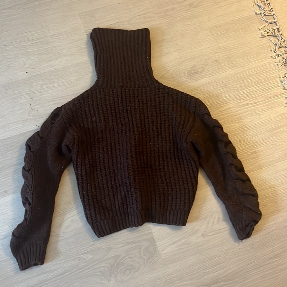 Top shop knight turtleneck in brown